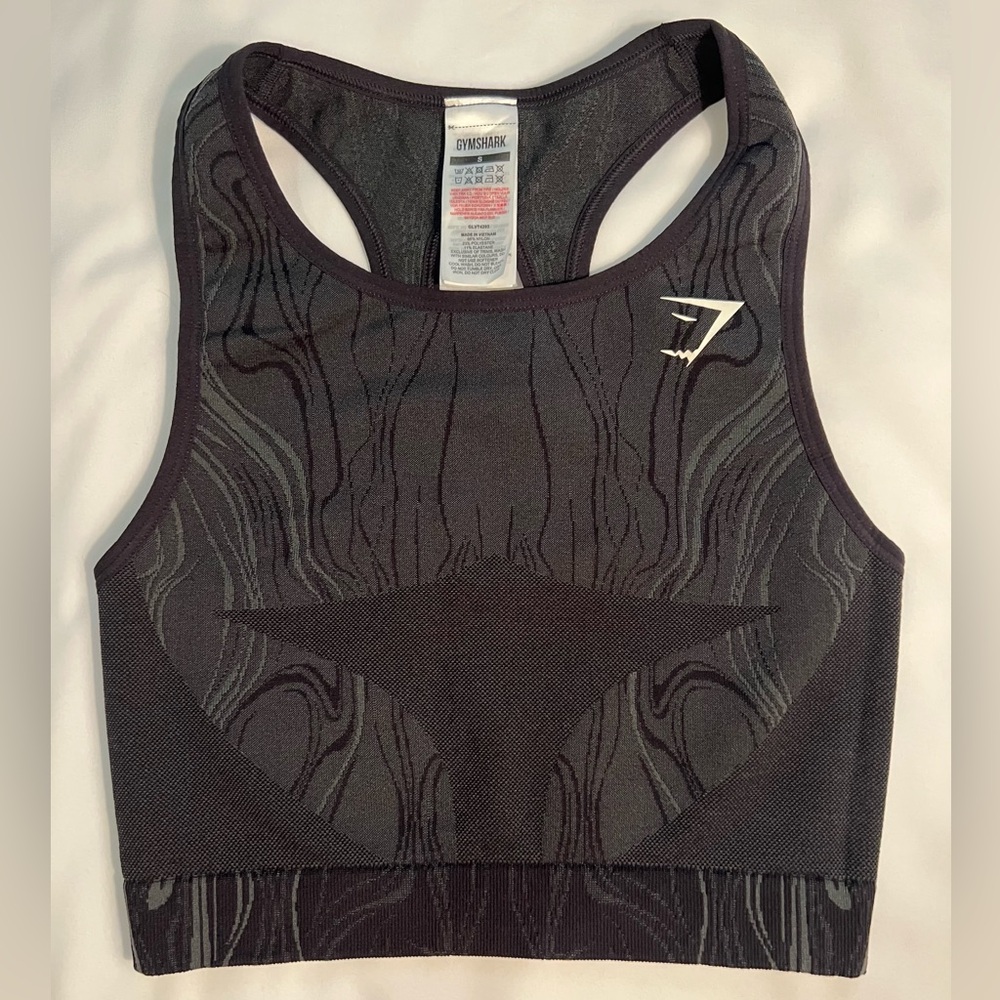 Women's Gymshark Mercury Seamless Crop Tank Black